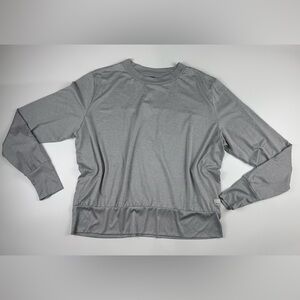 Vuori Daydream Long Sleeve Crew Neck Top Size XL Heather Grey Lightweight